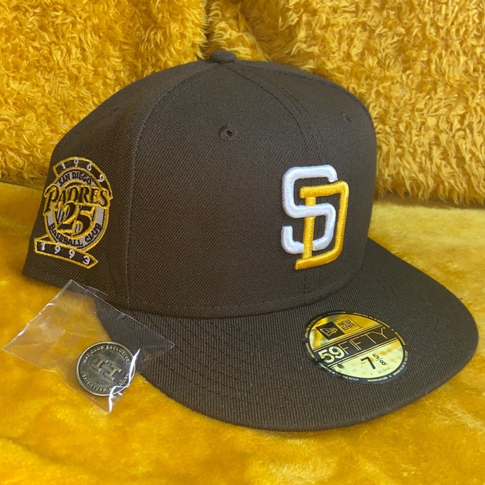 SD Padres Fitted Hat Size 7 5/8